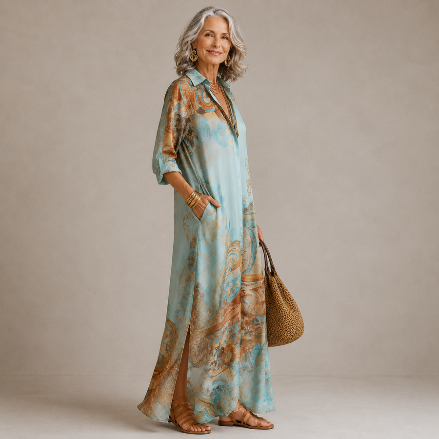 Eva | Flowing Silhouette Maxi Dress