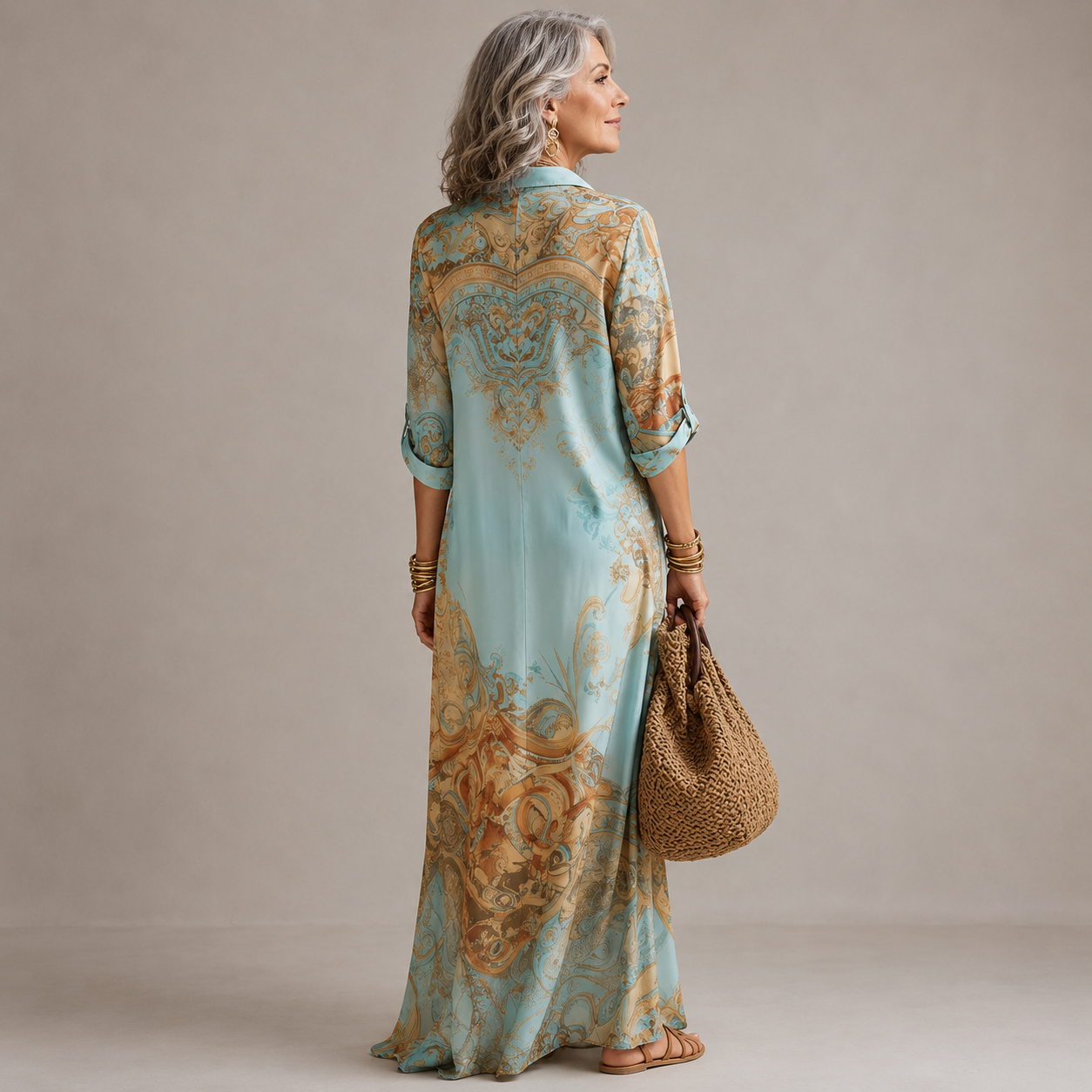 Eva | Flowing Silhouette Maxi Dress