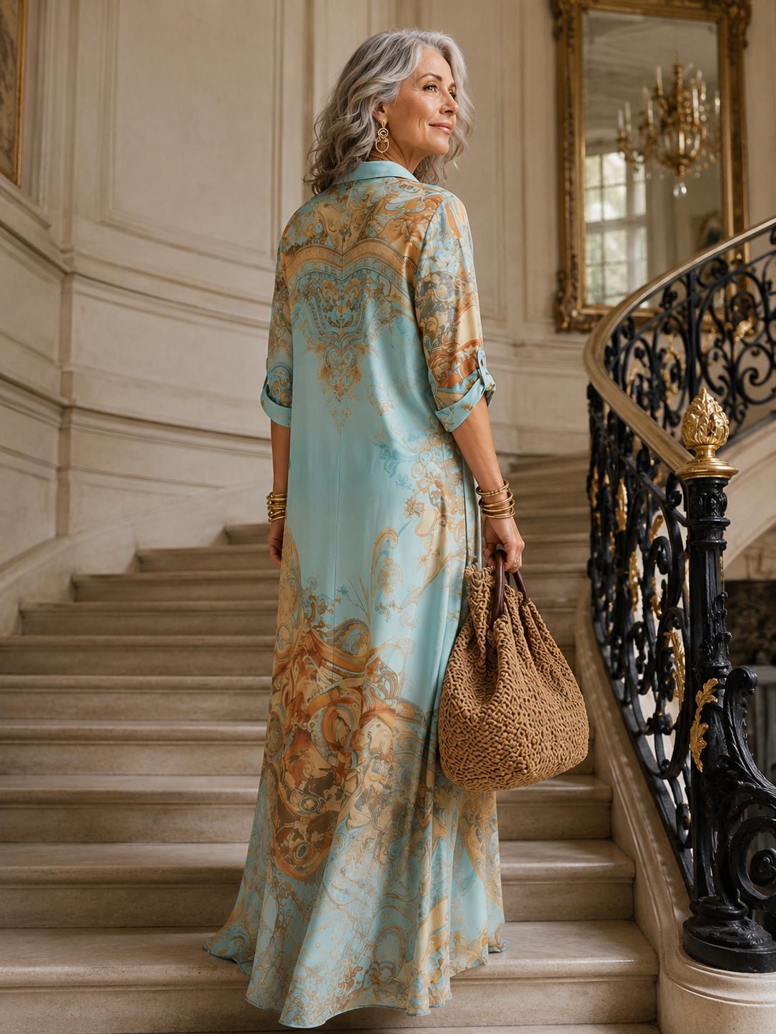 Eva | Flowing Silhouette Maxi Dress