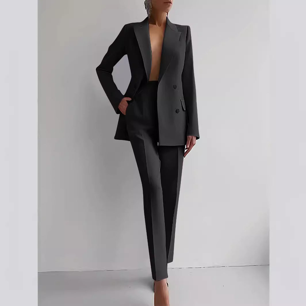 Sofia Blazer & High Waist Pants Set