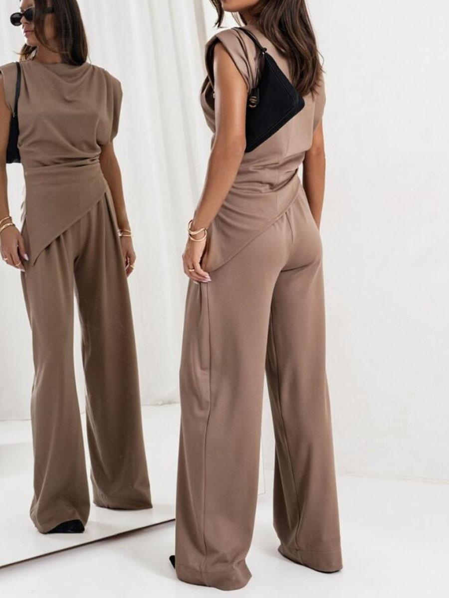 Sofia Sleeveless Casual Two-Piece Set