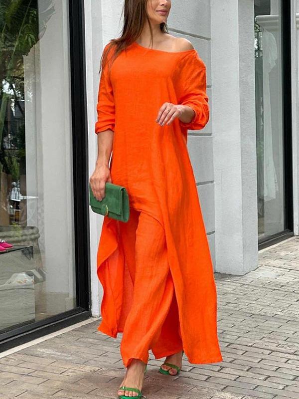 Sienna Solid Color Two-piece Set