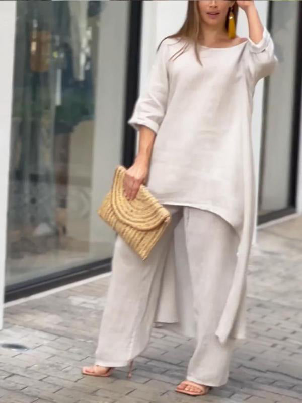 Sienna Solid Color Two-piece Set