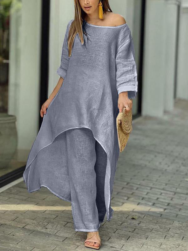 Sienna Solid Color Two-piece Set