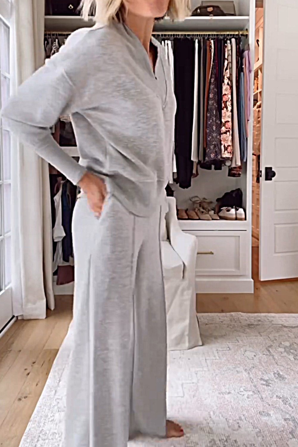 Samantha V-neck Top & Pants Set