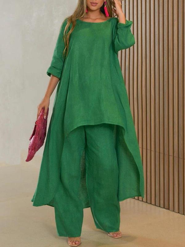 Sienna Solid Color Two-piece Set