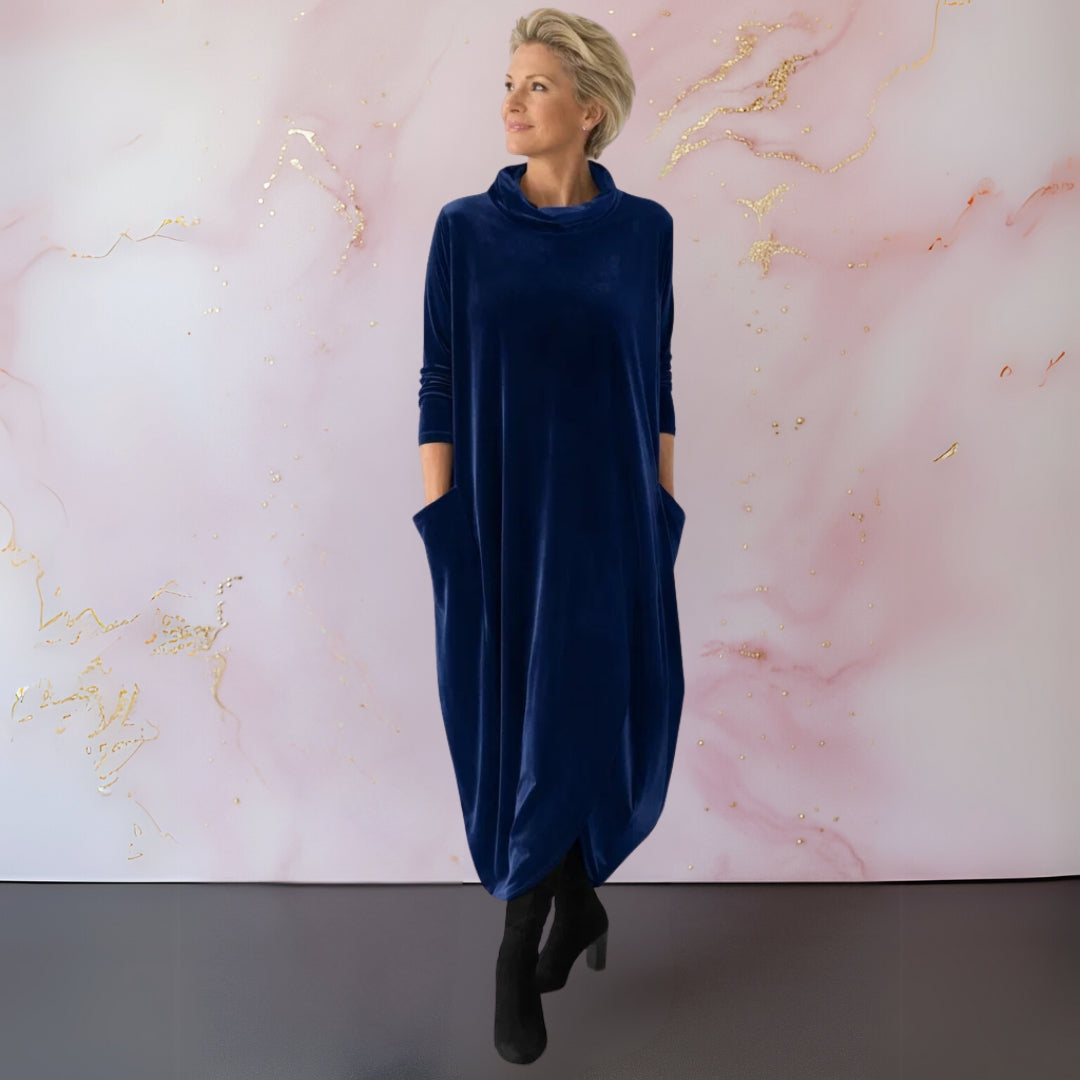 Leona | Soft Velvet Maxi Dress