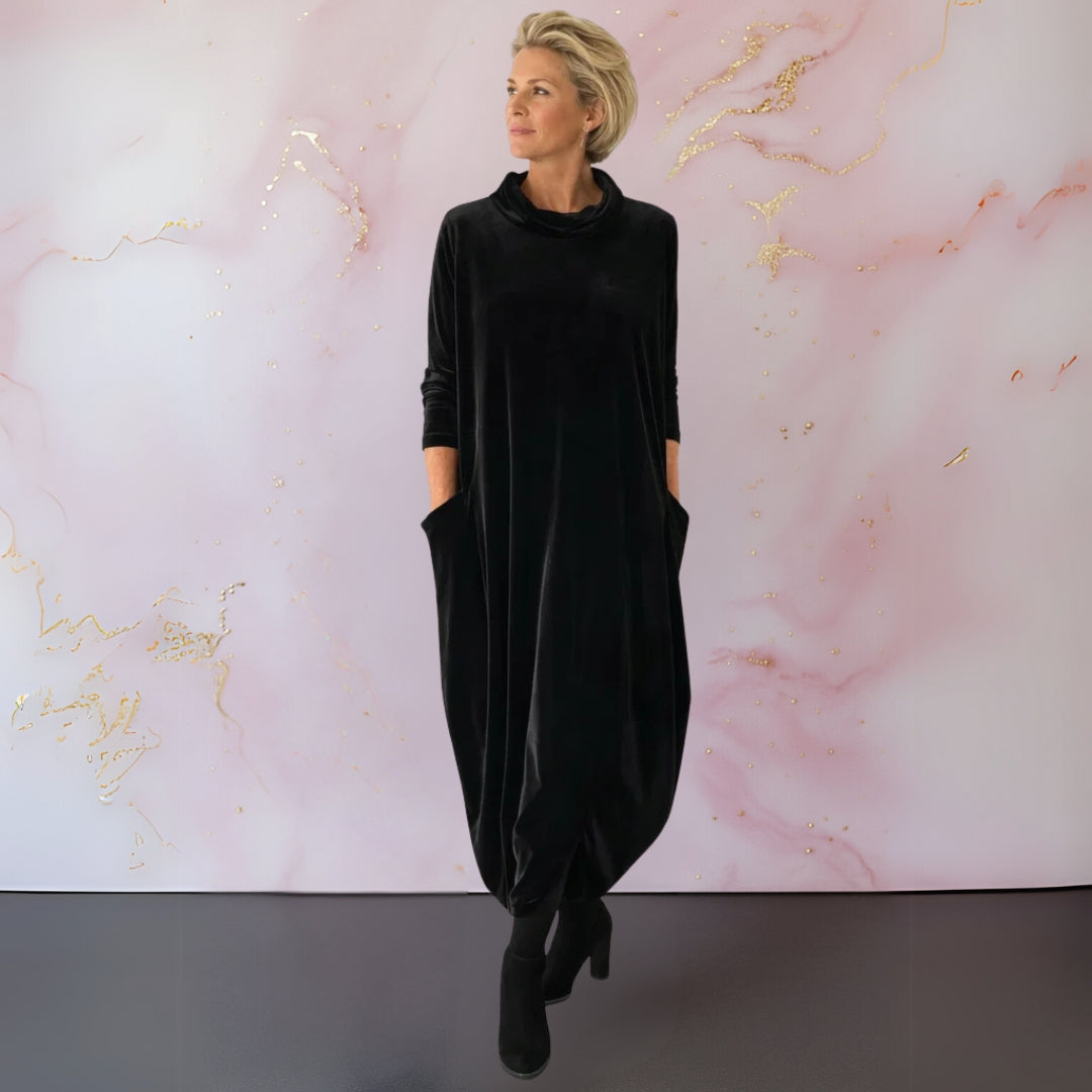 Leona | Soft Velvet Maxi Dress