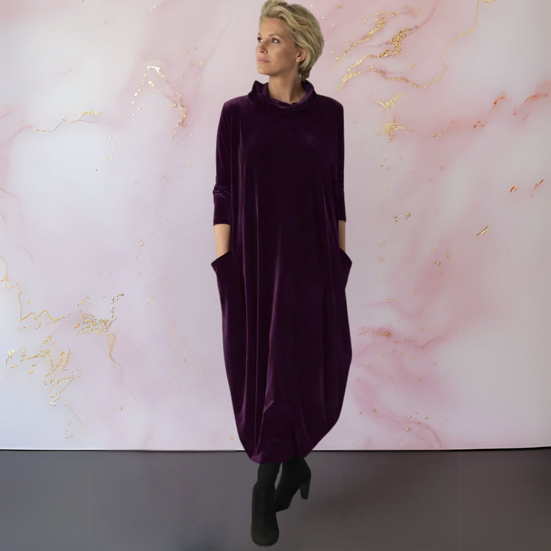 Leona | Soft Velvet Maxi Dress